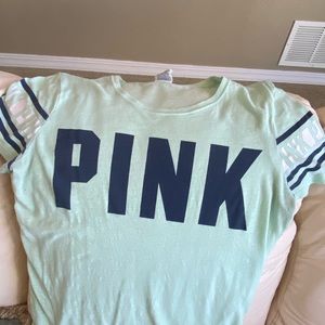 PINK.    Shirt sleeve tshirt